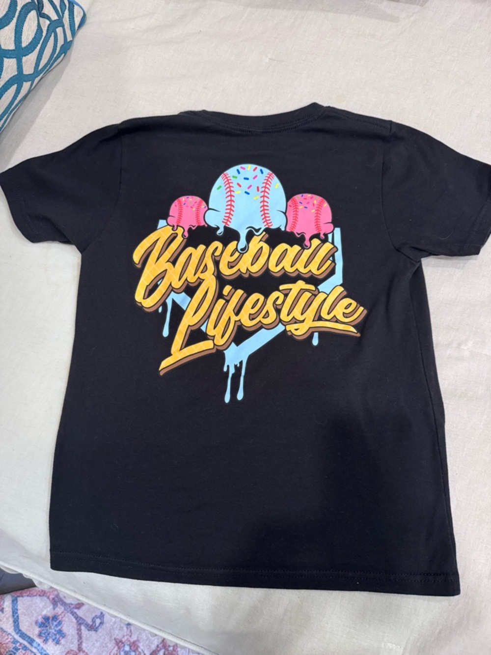 Baseball Lifestyle Youth Tee - Black